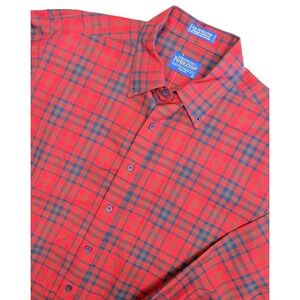 Pendleton‎ Sir Pendleton Clan Matheson Tartan Wool Shirt Large Red Plaid USA